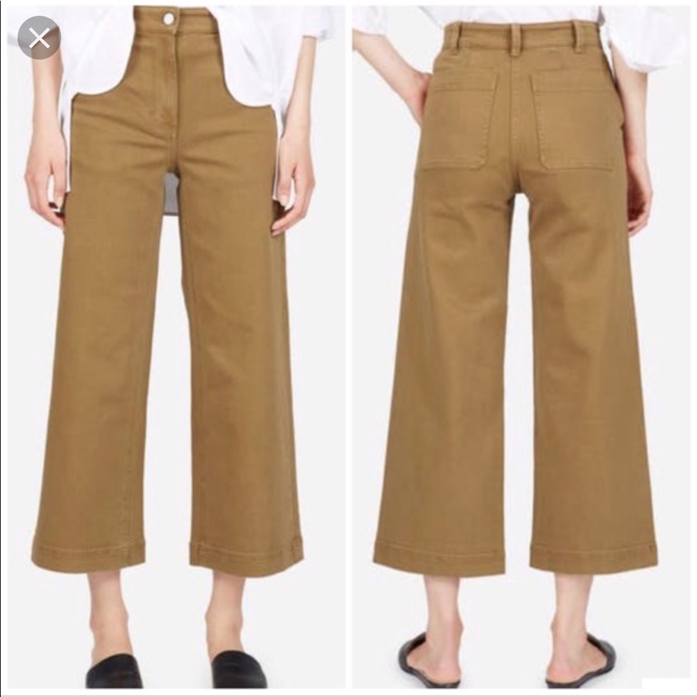 Everlane wide leg crop jeans